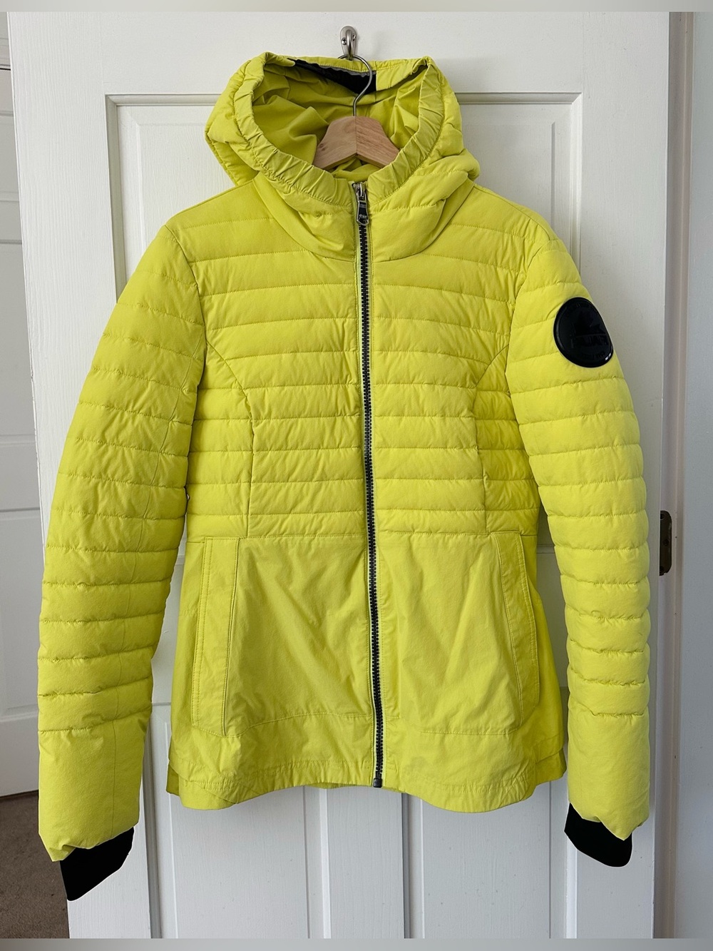 PAJAR London Quilted Puffer Insulated Jacket Neo Green Thinsulate Size L